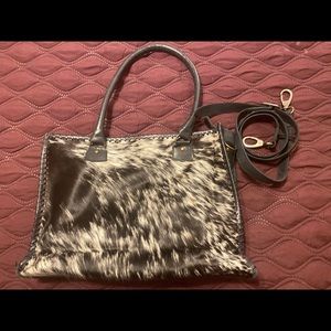 Cowhide purse